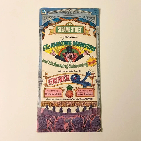 Vintage 1972 Sesame Street The Mumford and Grover Book Subtracting Trick - Picture 1 of 12